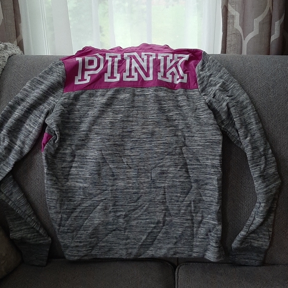 NWT Victoria's Secret PINK Hooded Sweatshirt Jacket - Picture 2 of 7